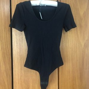 Madewell ribbed bodysuit, thong